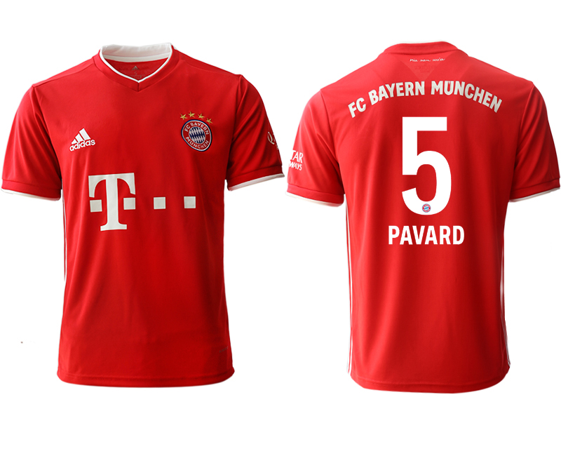 Men 2020-2021 club Bayern Munich home aaa version #5 red Soccer Jerseys